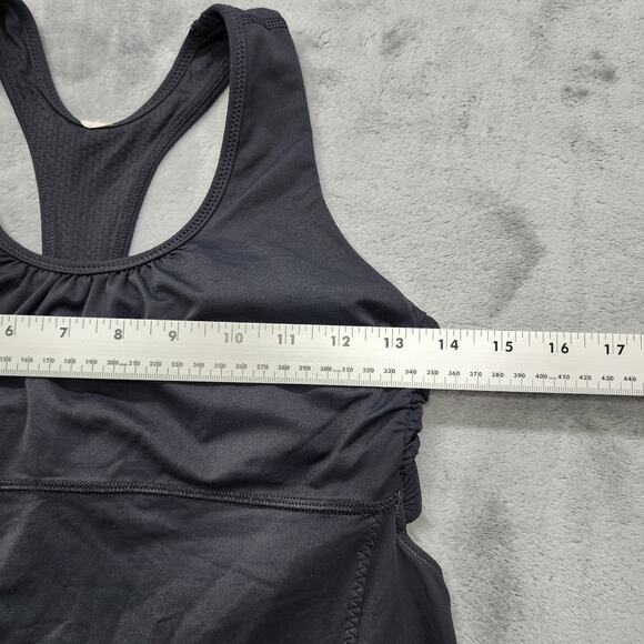 Lululemon Turbo Tank Top Womens 8 Black Shelf Bra Removable Pads Racerback Yoga - Picture 5 of 8